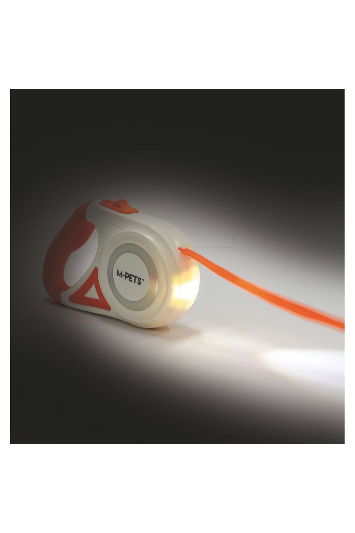 M-Pets Gezdirme Tasma Ledli Otomatik Turuncu(M) 5M