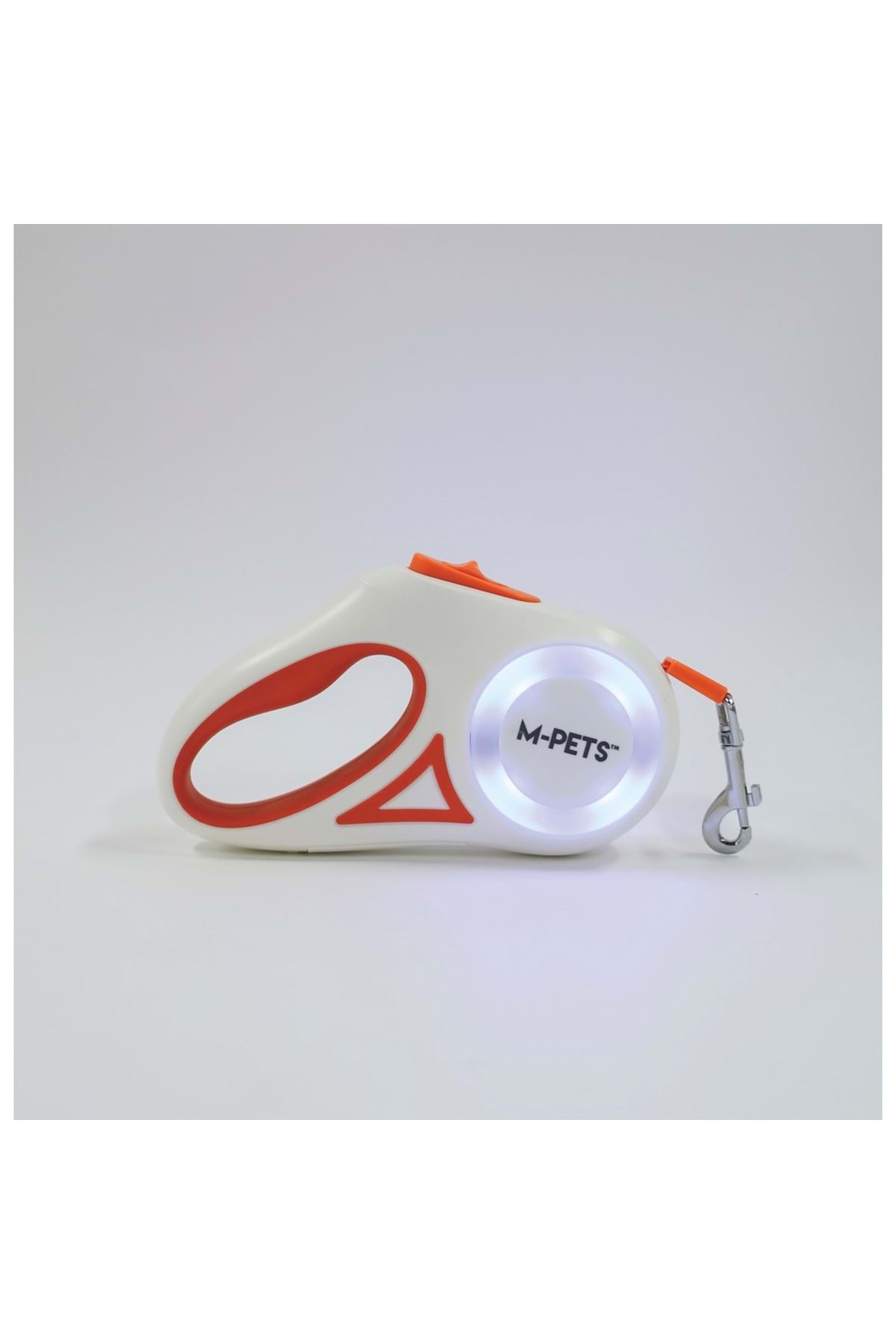 M-Pets Gezdirme Tasma Ledli Otomatik Turuncu(M) 5M