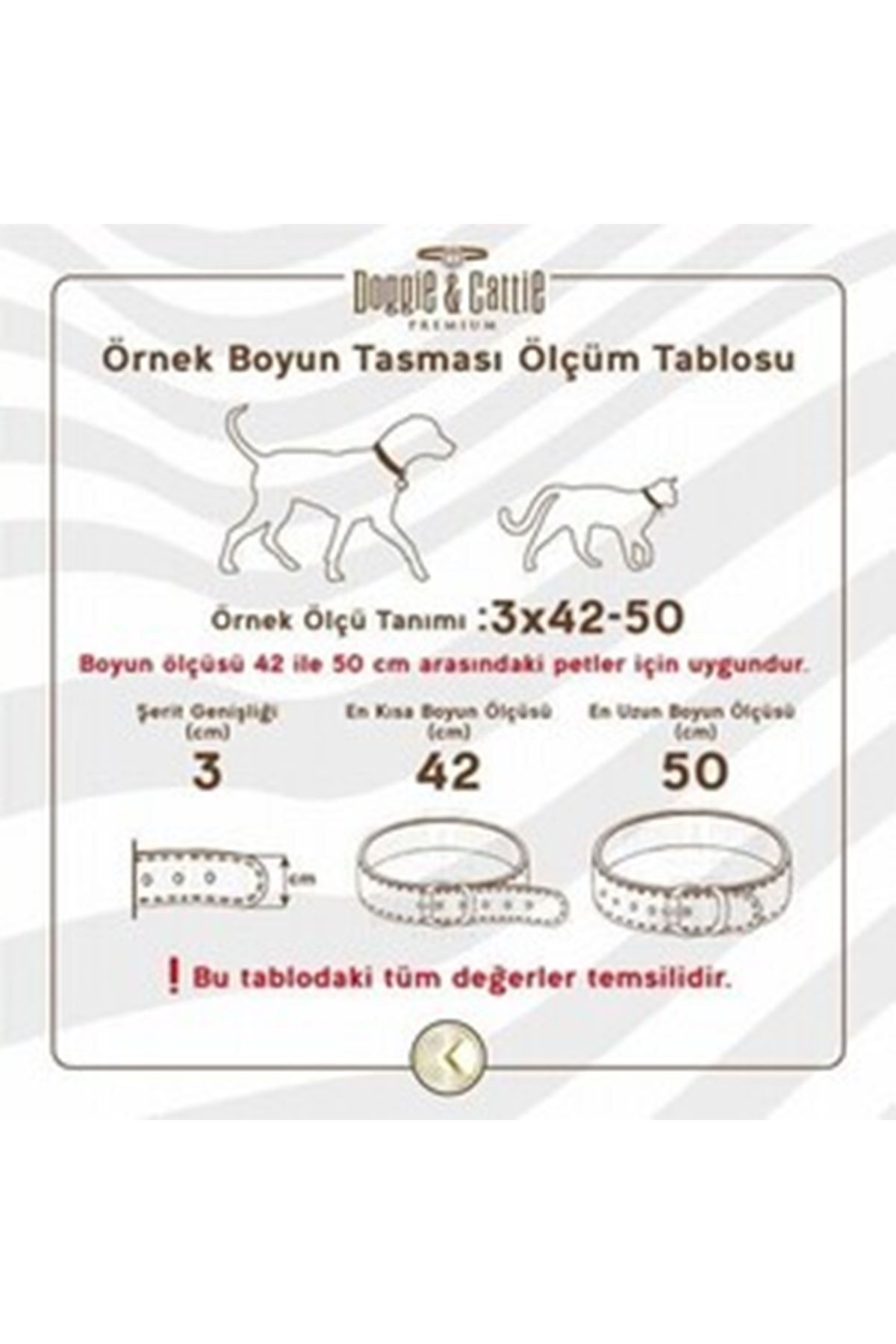 Doggie Köpek Boyun Tasması Kırmızı 4*47-55 Cm
