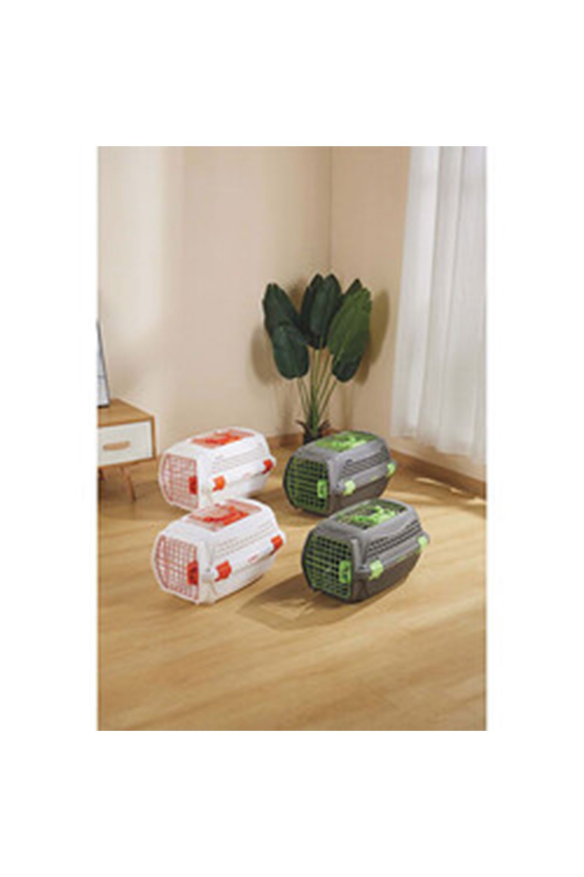 M-Pets Eco Giro Taşıma Çantası Beyaz/Turuncu (M)