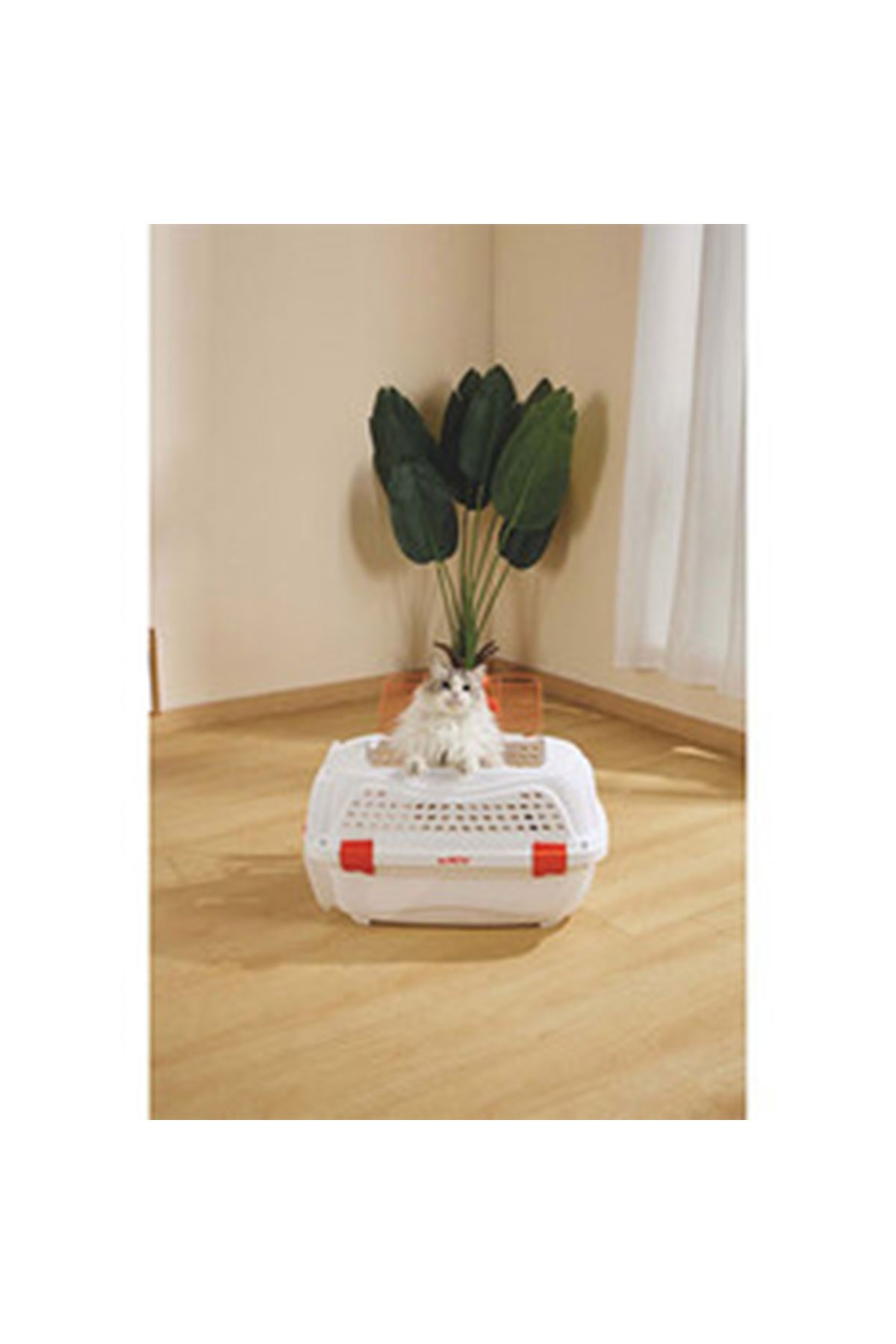 M-Pets Eco Giro Taşıma Çantası Beyaz/Turuncu (S)