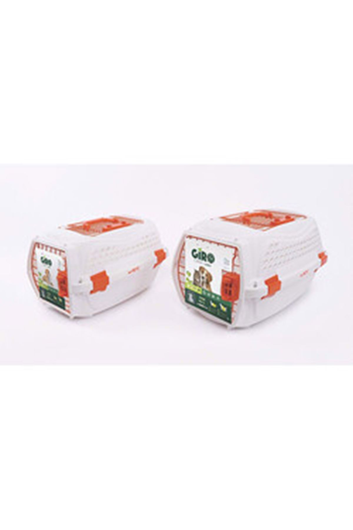 M-Pets Eco Giro Taşıma Çantası Beyaz/Turuncu (S)