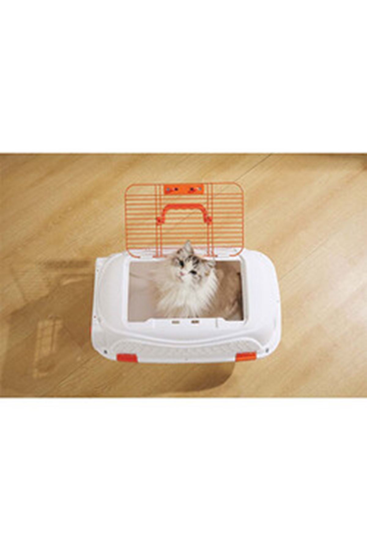 M-Pets Eco Giro Taşıma Çantası Beyaz/Turuncu (M)