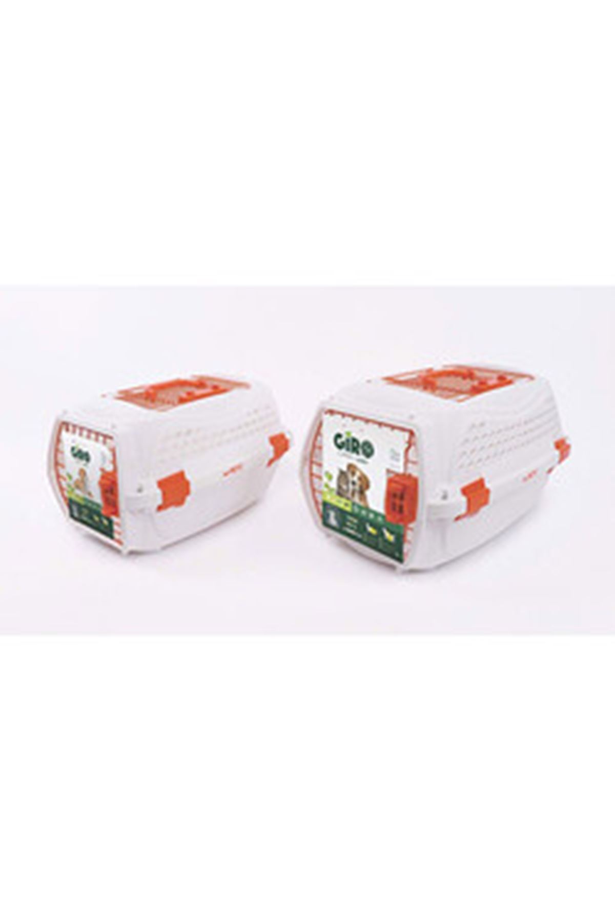 M-Pets Eco Giro Taşıma Çantası Beyaz/Turuncu (M)