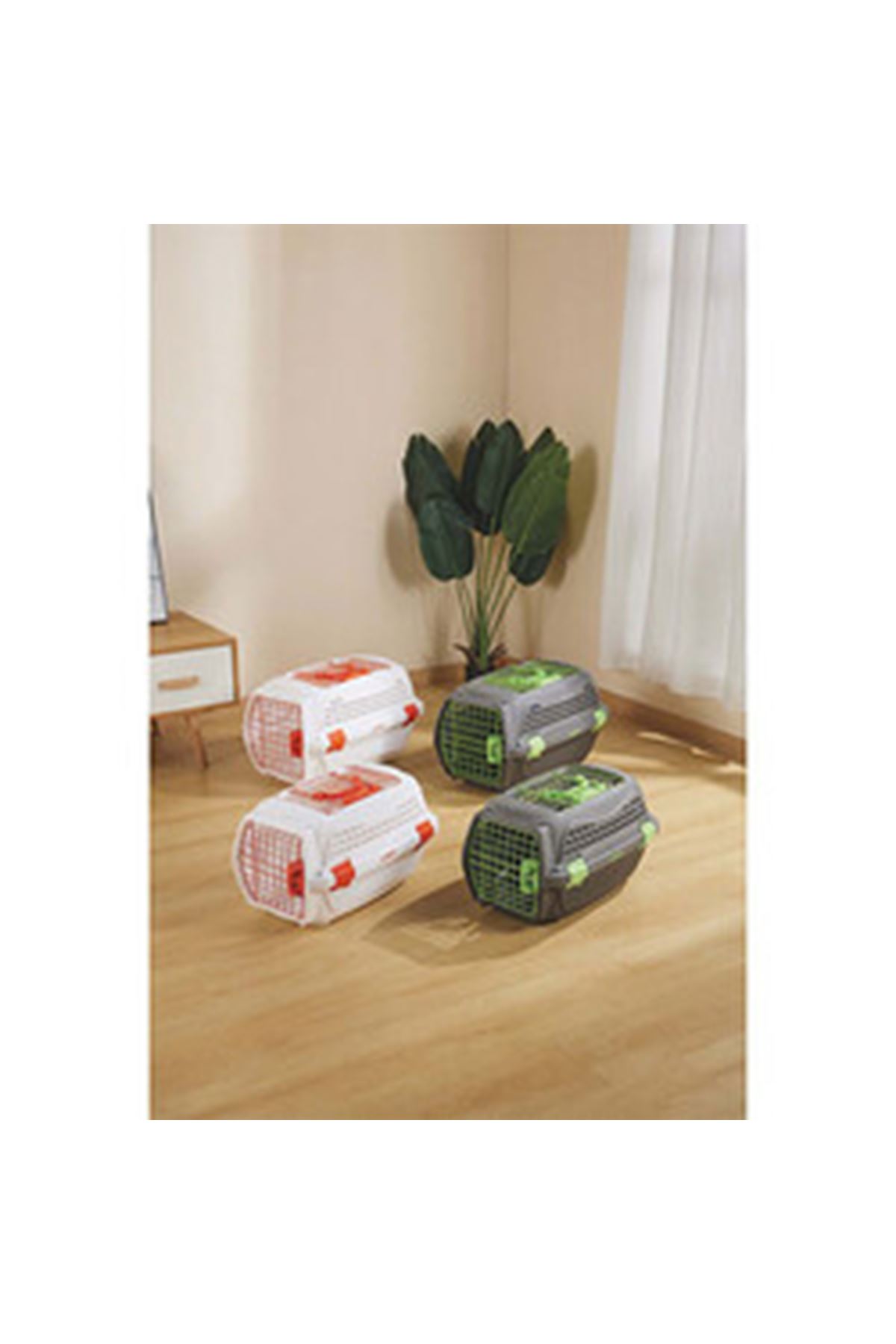 M-Pets Eco Giro Taşıma Çantası Beyaz/Turuncu (S)
