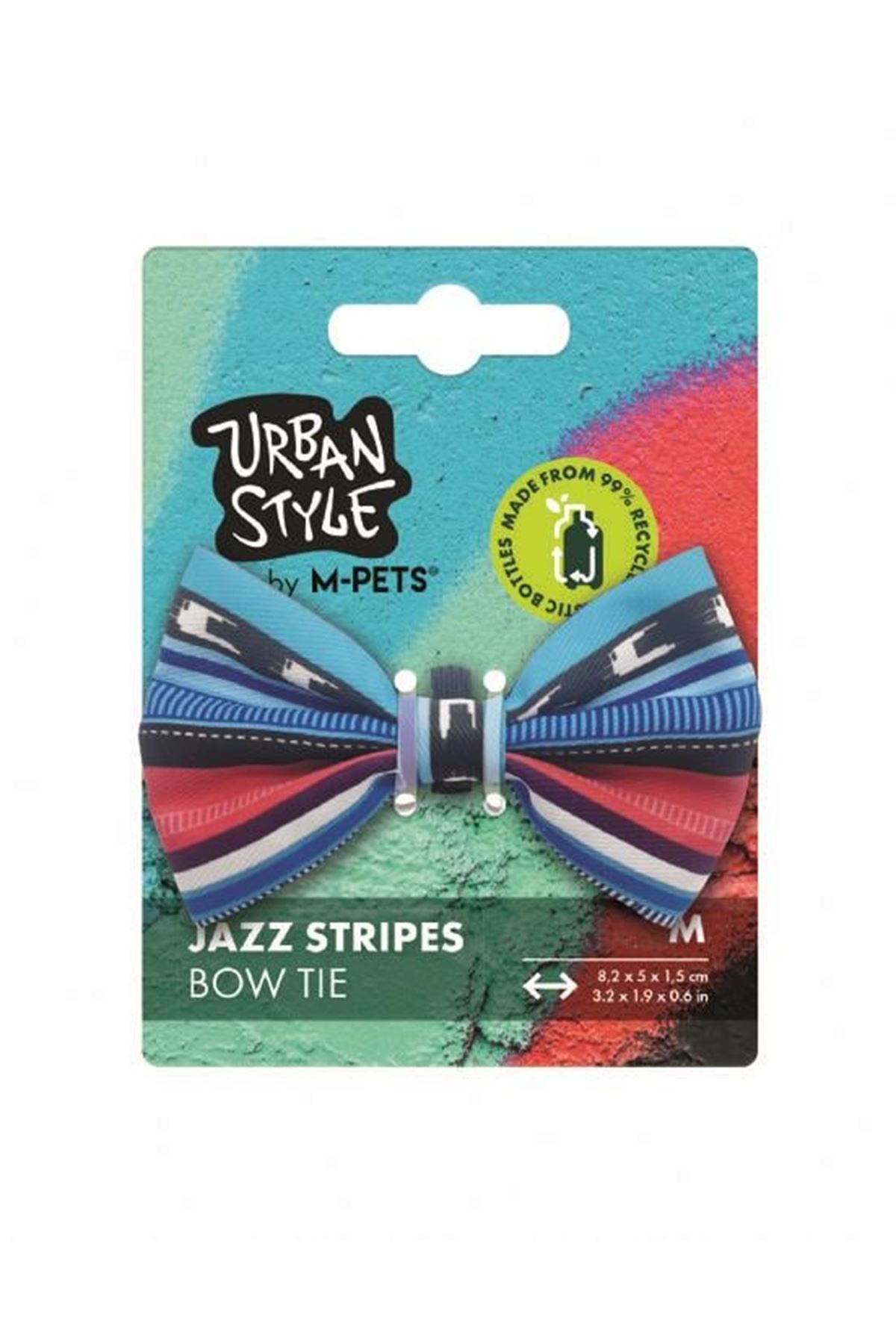 M-Pets Köpek Papyon Urban Style Jazz Sripes (M)
