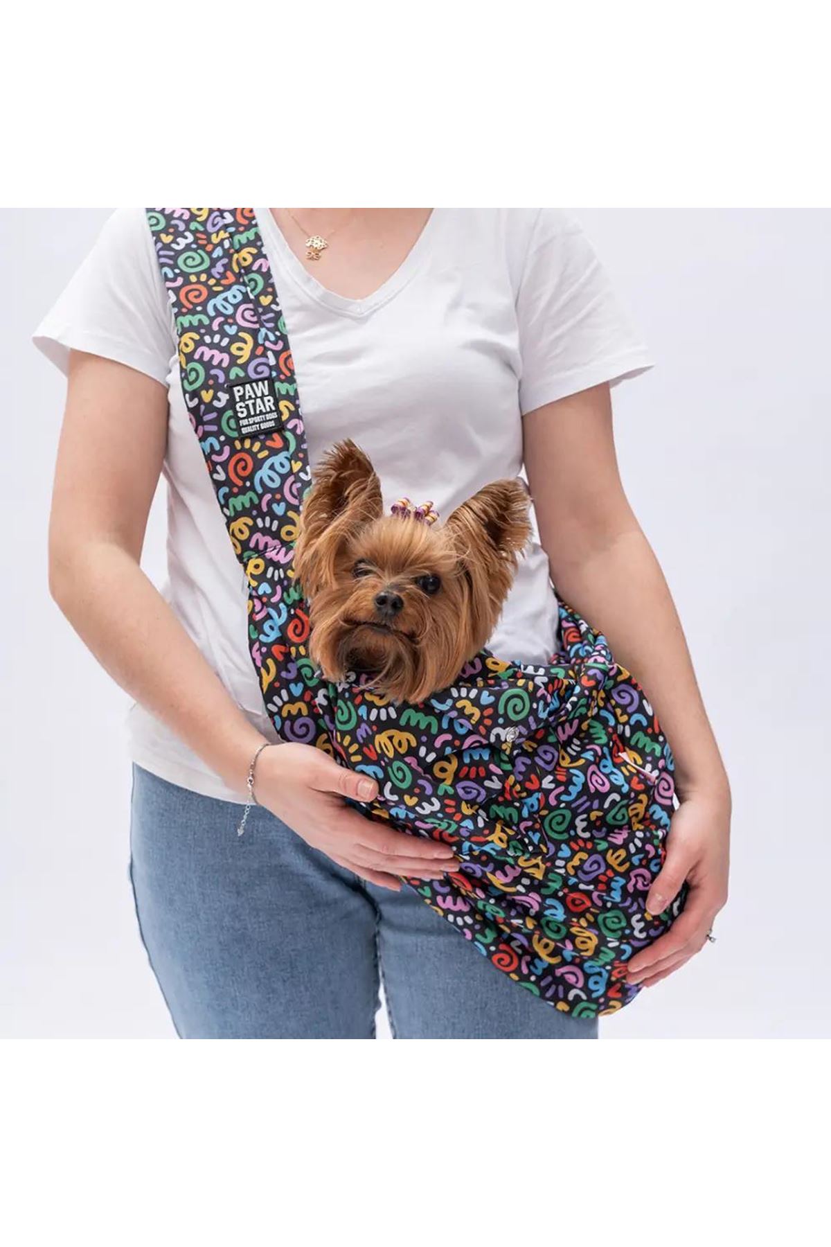 Pawstar Çapraz Vücut Çantası Desenli