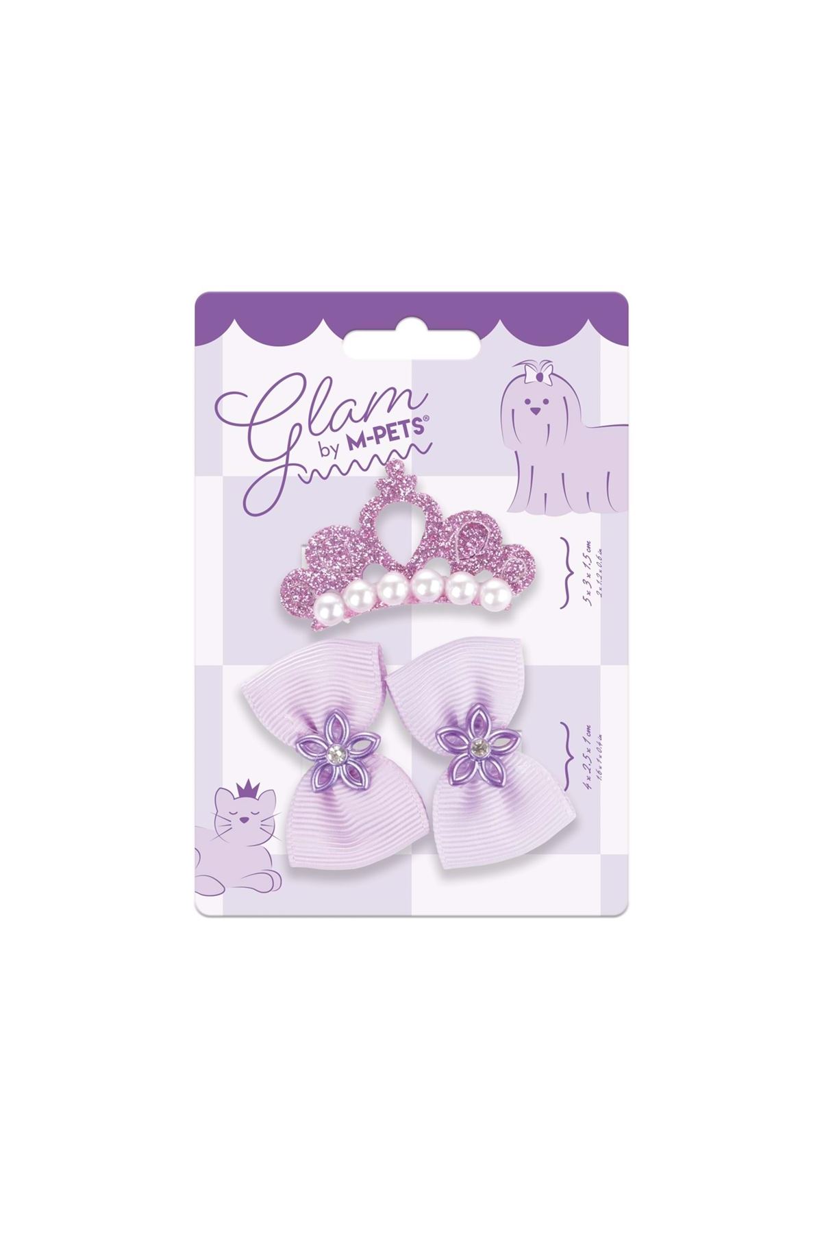 M-Pets Glam Köpekler İçin Toka Mor