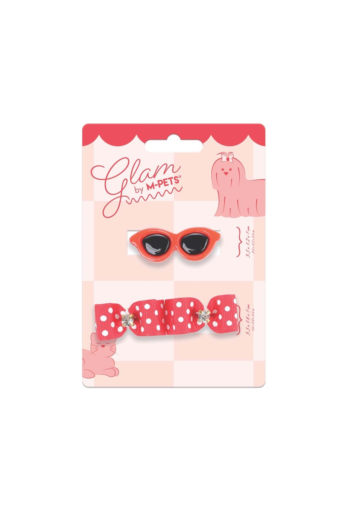 M-Pets Glam Köpekler İçin Toka Kırmızı