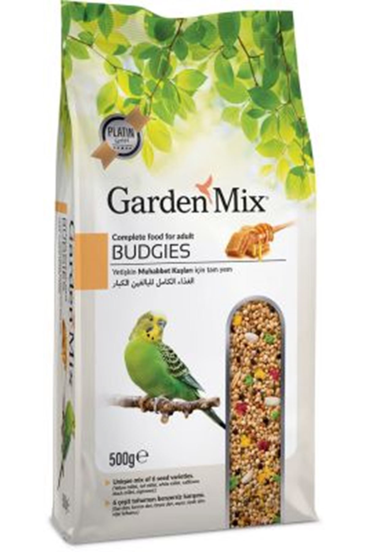 Garden Mix Platin Muhabbet Kuşu Yemi Ballı 500 G