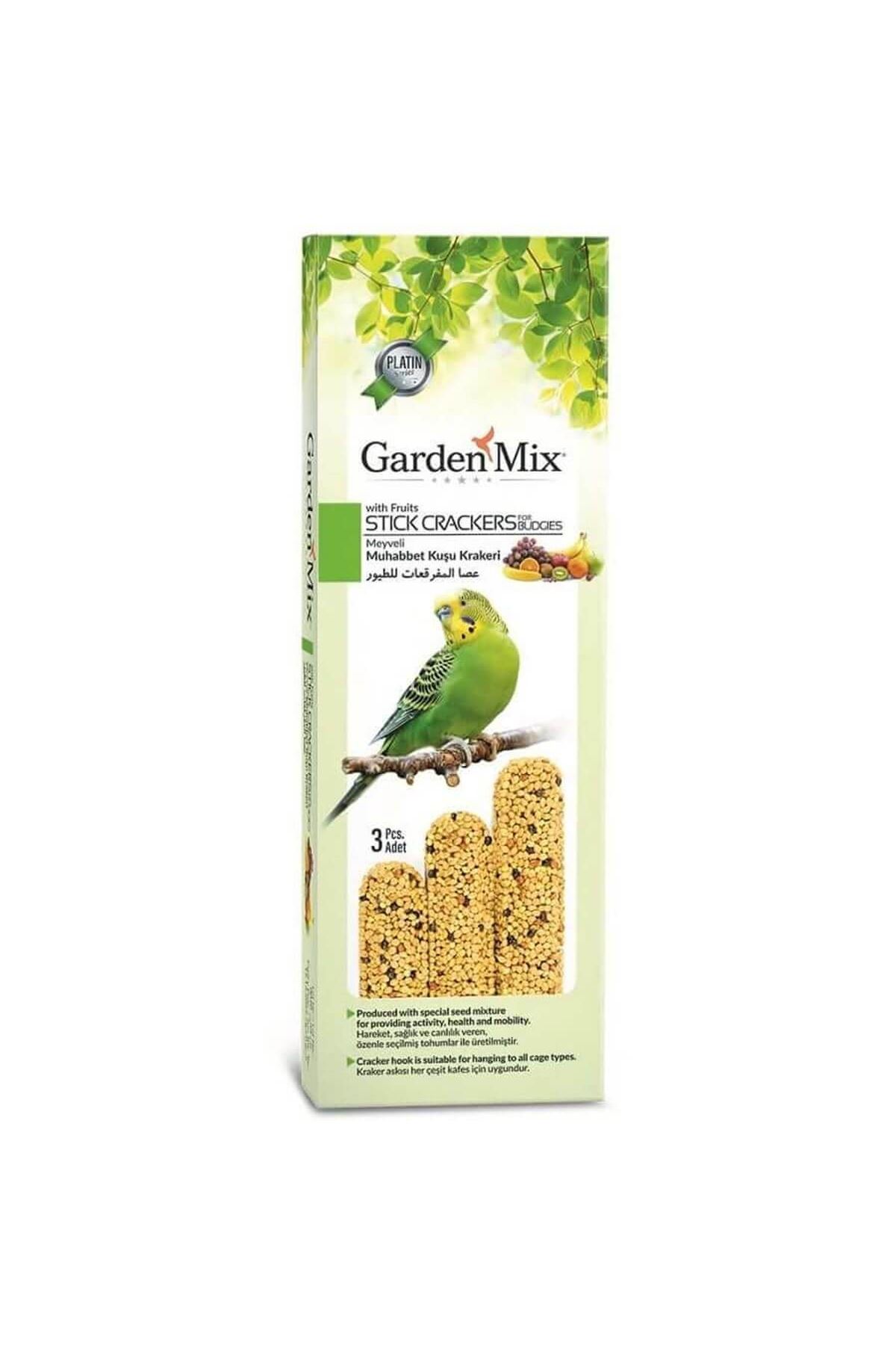 Garden Mix Platin Kuş Krakeri Meyveli 3'Lü 80 G
