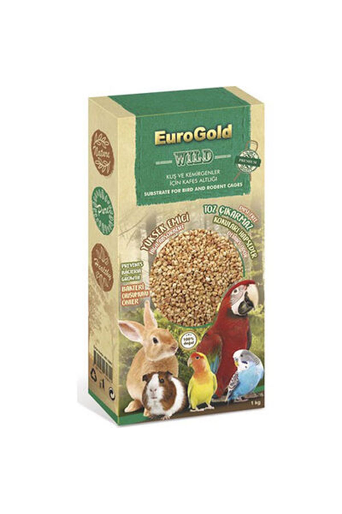 EuroGold Kuş ve Kemirgen Kafes Altlığı 1 Kg
