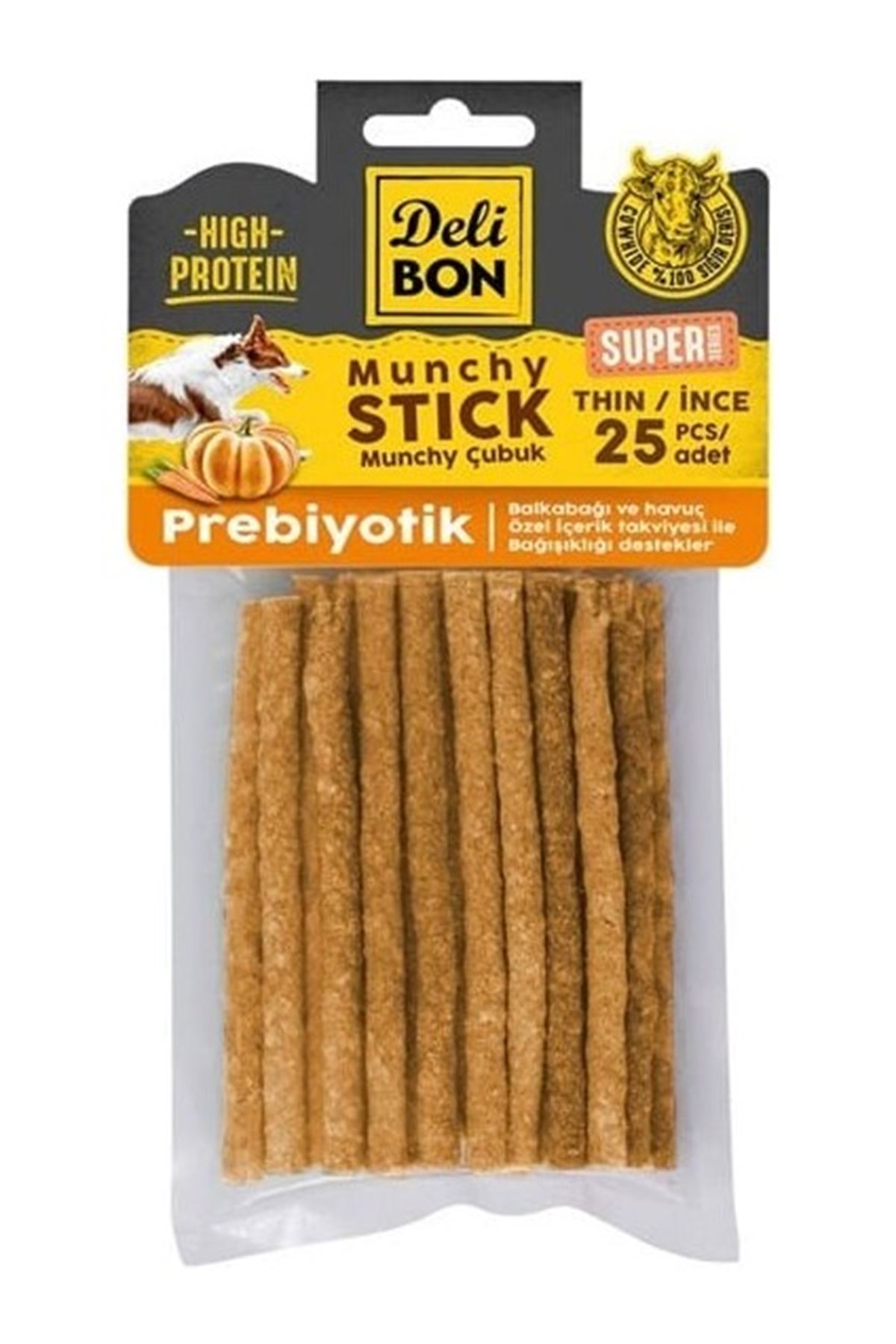Delibon Munchy Prebiyotik İnce Çubuk 25'Li