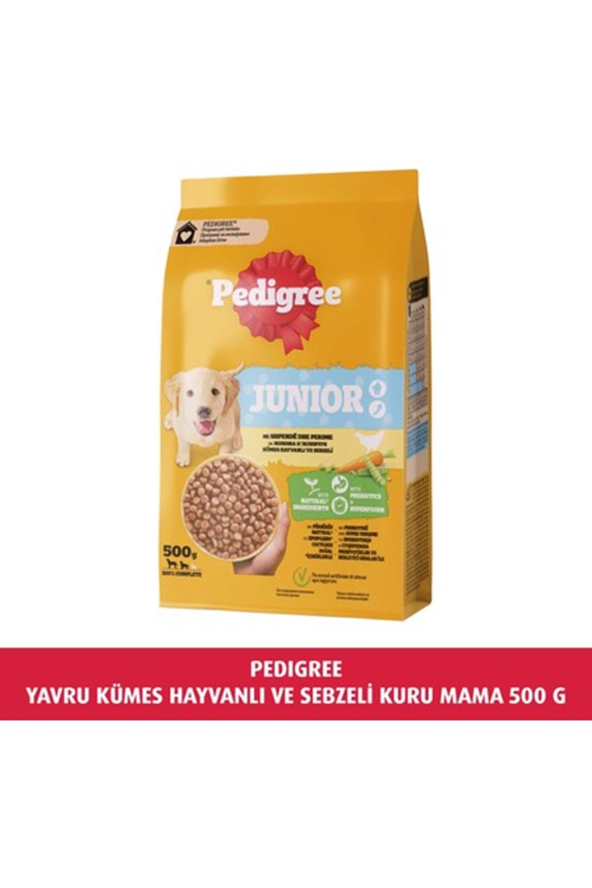 Pedigree Yavru Köpek Mama Kümes Hay. Sebzeli 500 G