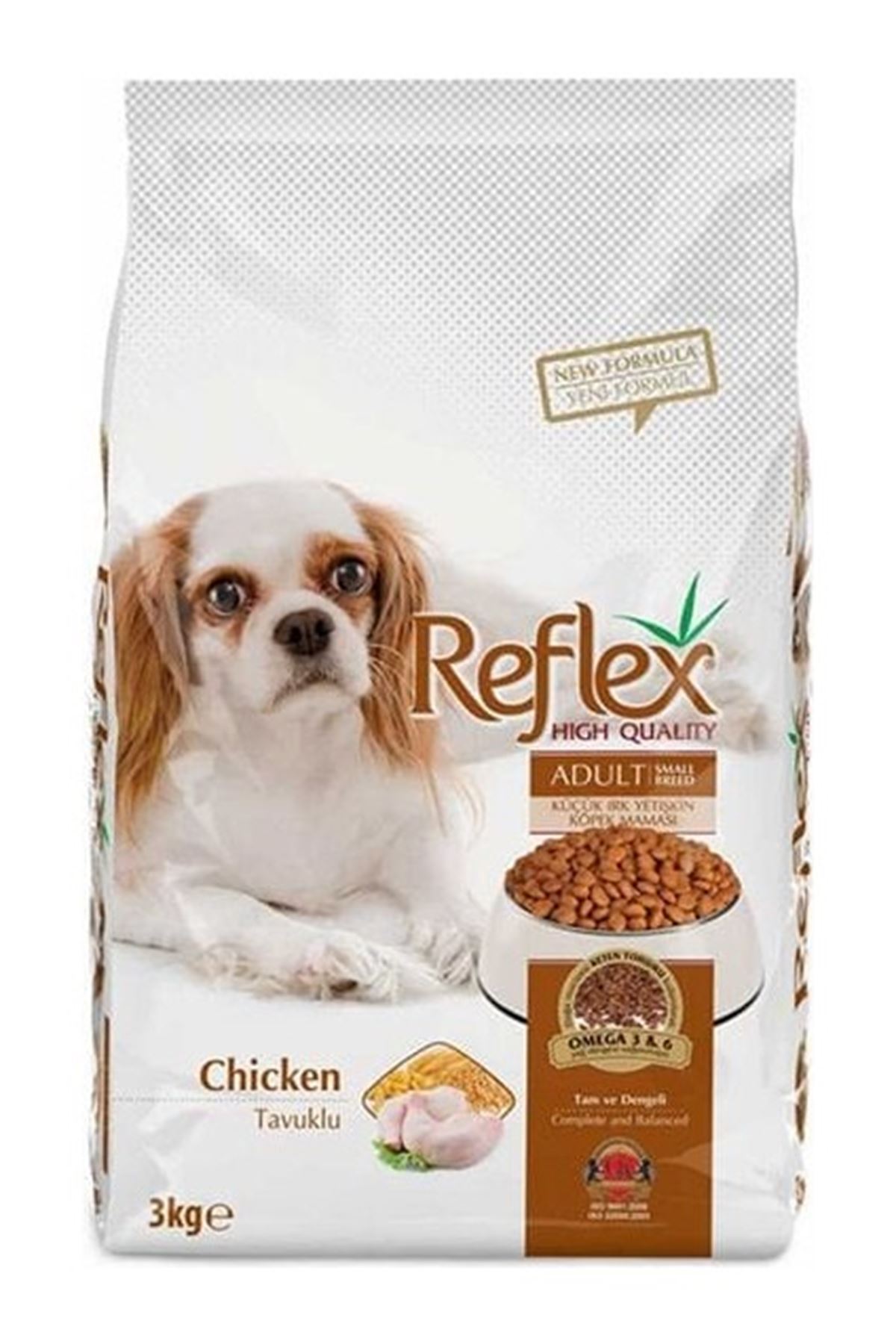 Reflex Köpek Maması Küçük Irk Tavuk, Pirinçli 3 Kg