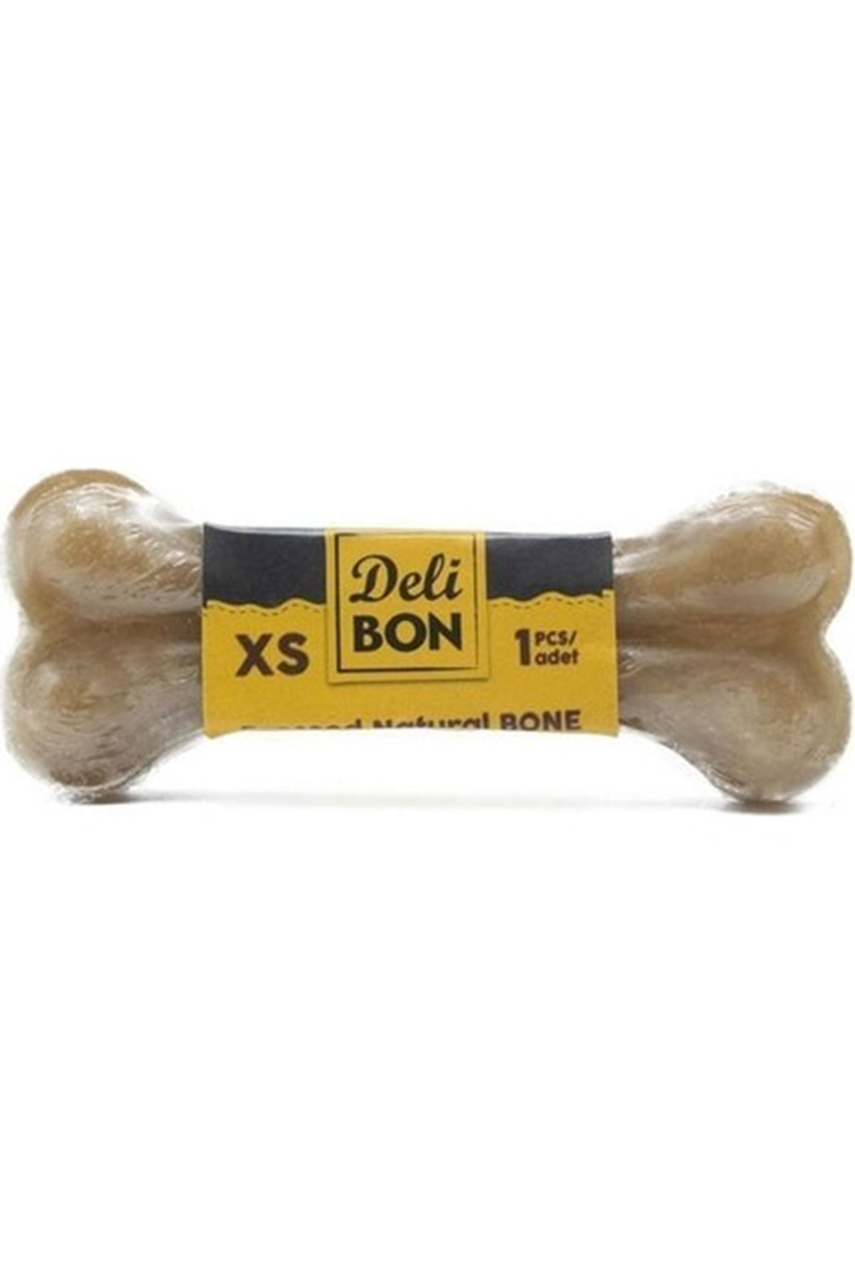 Delibon Köpek Ödül Deri Pres Kemik Naturel(XS) 7Cm