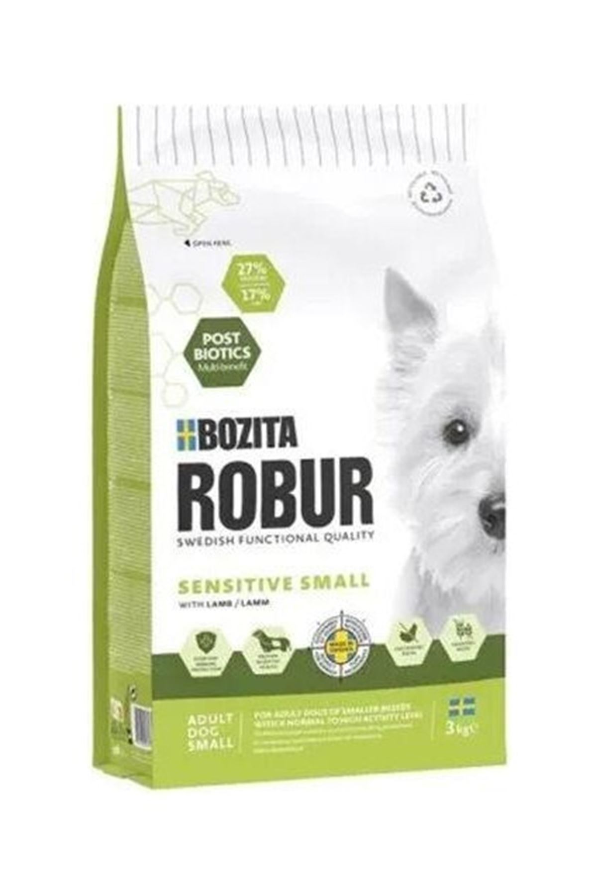 Bozita Köpek Maması Robur Kuzulu Küçük Irk 3 Kg