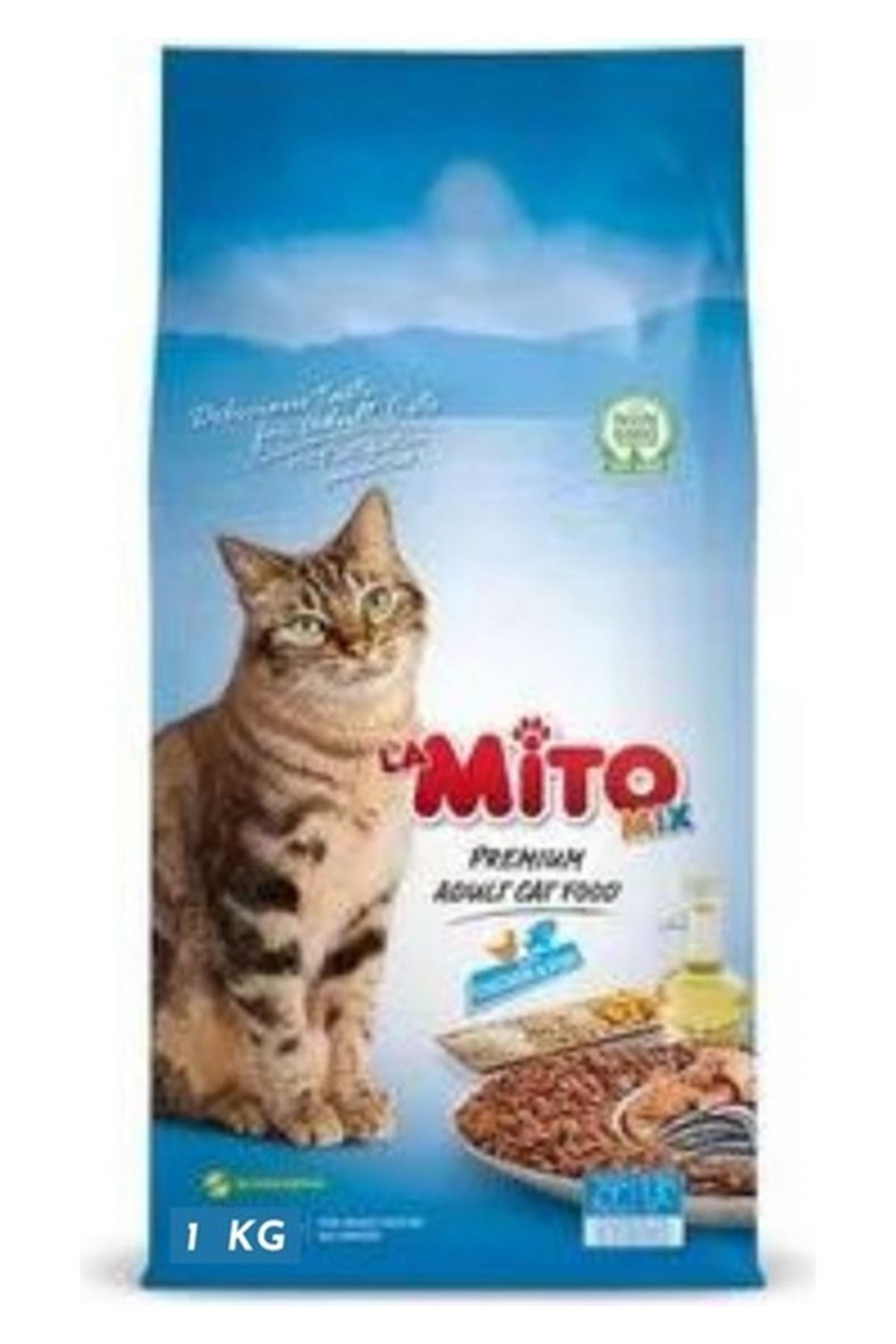 Mito Yetişkin Kedi Maması Tavuklu,Balıklı 1 Kg