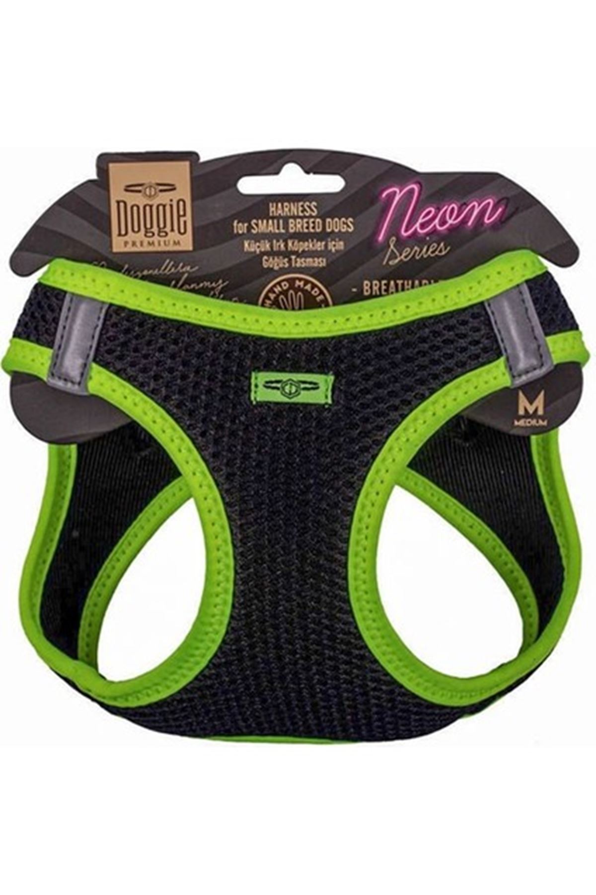 Doggie Köpek Göğüs Tasması Neon Sarı (M)