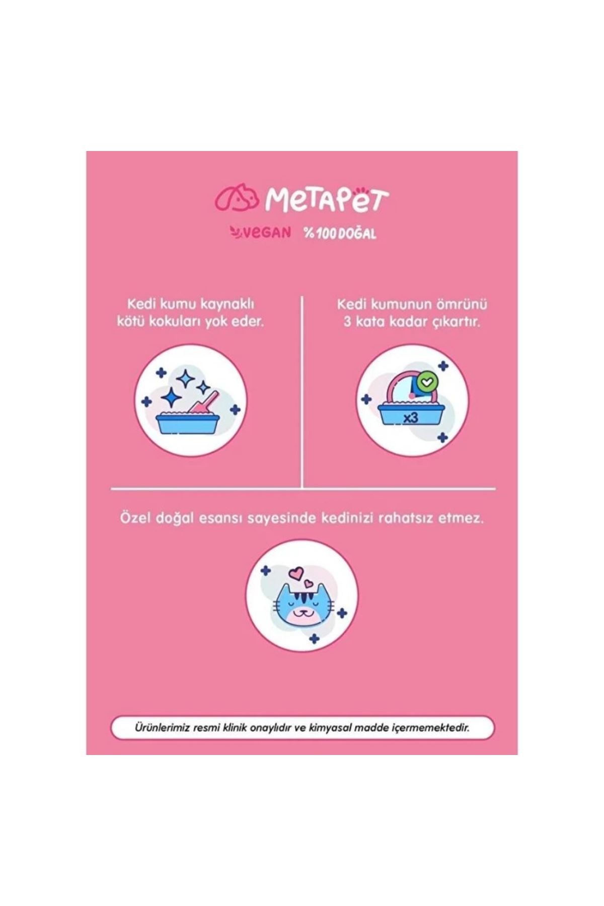Metapet Kedi Kumu Koku Giderici Parfümlü 400Ml