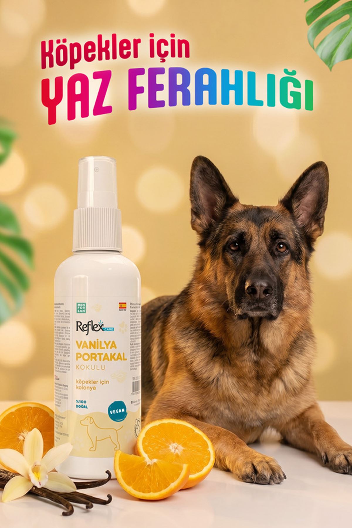 Reflex Care Köpek Kolonyası Vanilya/Portakal 125Ml