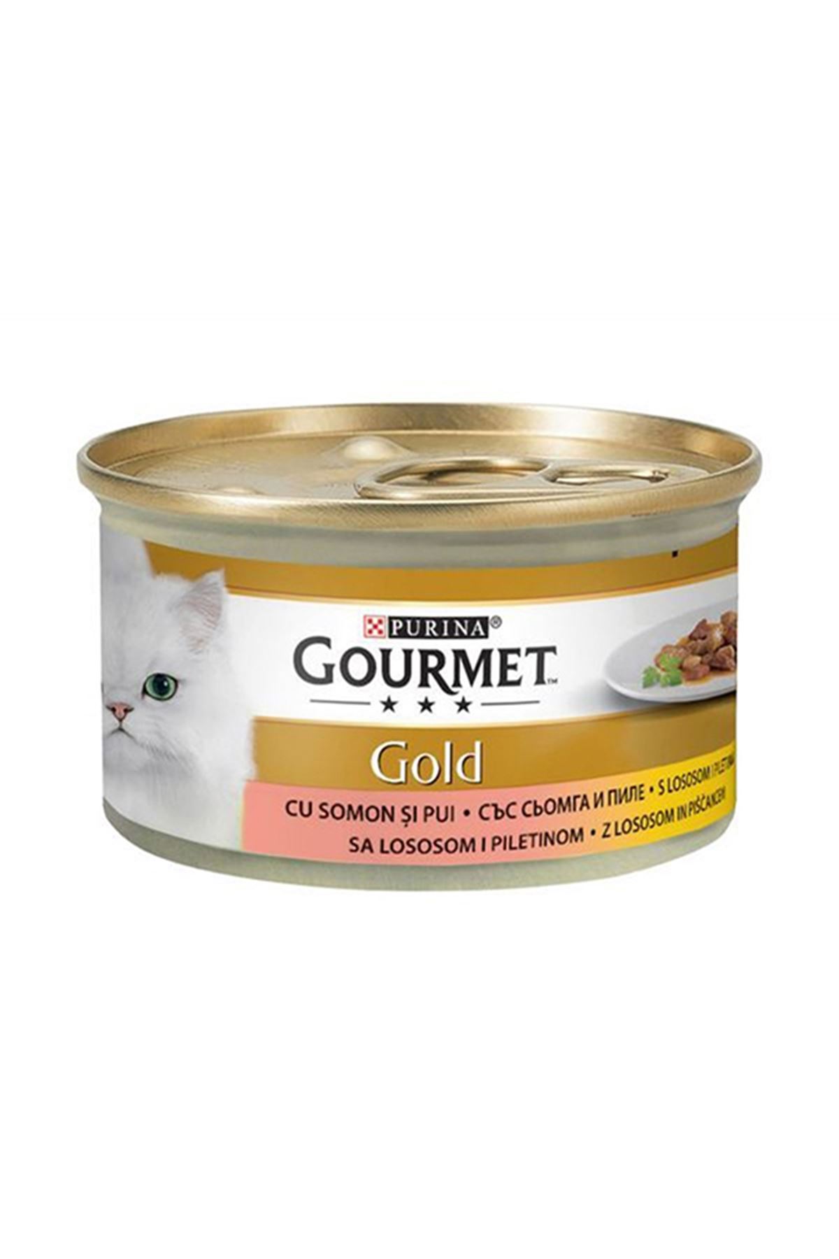 Gourmet Gold Kedi Yaş Maması Somon Ve Tavuk 85 G
