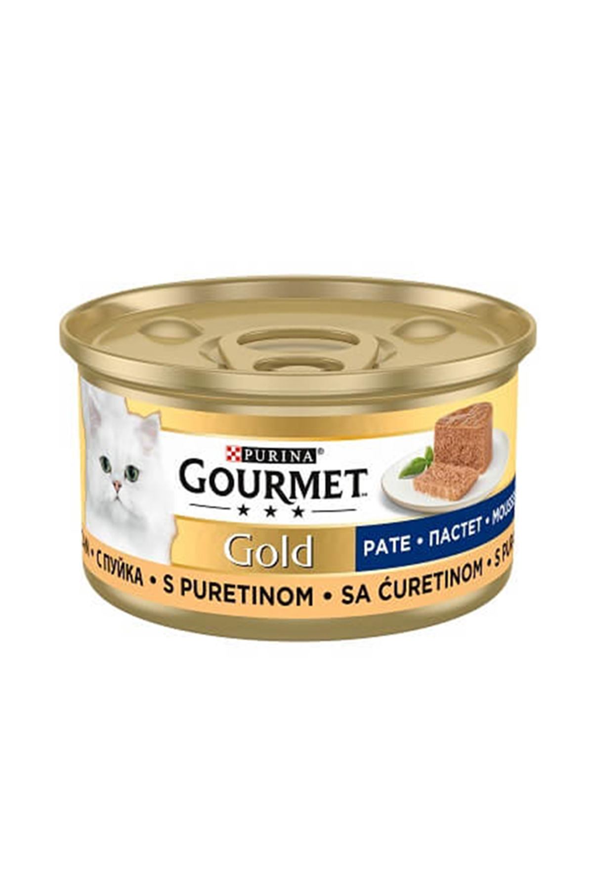 Gourmet Gold Kedi Yaş Maması Kıyılmış Hindili 85 G