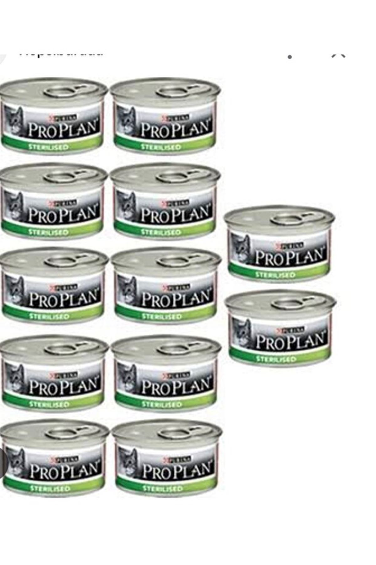 Proplan Sterilised Ton Balıklı Ve Somonlu Kısırlaştırılmış Yetişkin Kedi Maması Konserve 12x85 Gr