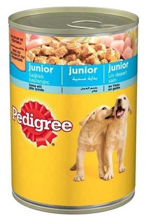 Pedigree Junior Tavuk Etli Yavru Konserve Köpek Maması 400 gr