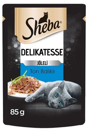 Sheba Delikatesse Ton Balıklı Jöleli Pouch Yetişkin Kedi Yaş Maması 28 X 85 gr