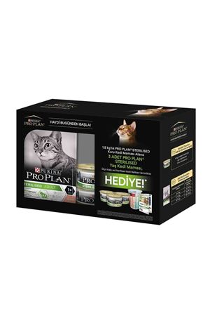 Pro Plan Sterilised Somonlu Kısırlaştırılmış Kedi Maması 1.5 Kg (3X85gr Pouch) Hediyeli!
