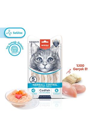 Wanpy Kedi Krema Morina, Tavuklu Tüy Yumağı 5*14 G