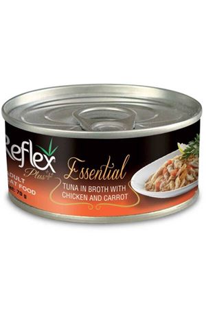 Reflex Plus Kedi Yaş Maması Ton,Tavuk Havuçlu 70 G