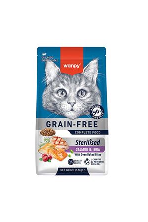 Wanpy Kısır Kedi  Somon,Ton Balıklı Tahılsız 1.5Kg
