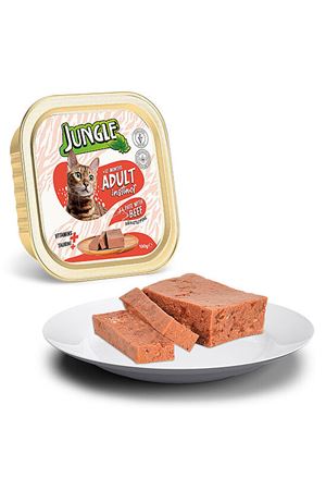 Jungle Kedi Yaş Maması Dana Etli 100 G