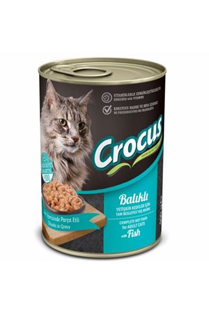 Crocus Kedi Yaş Maması Balıklı 400 G