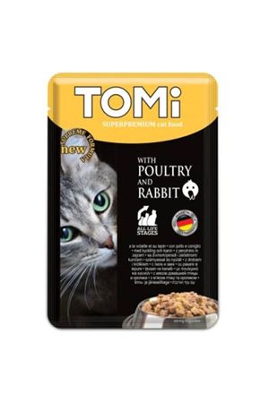 Tomi Kısır Kedi Yaş Maması Kümes Hayvan,Tavşan 85G