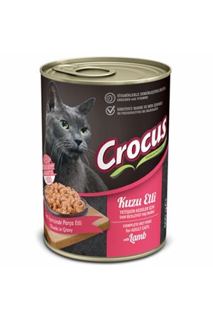 Crocus Kedi Yaş Maması Kuzulu 400 G