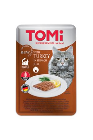 Tomi Kedi Yaş Maması Hindili Ve Ispanaklı 100 G