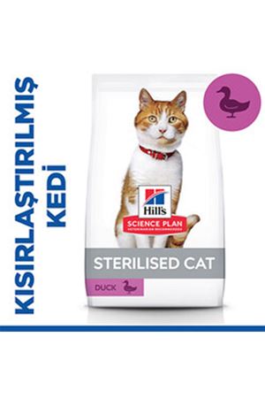 Hill's Kısır Kedi Maması Ördekli 3 Kg