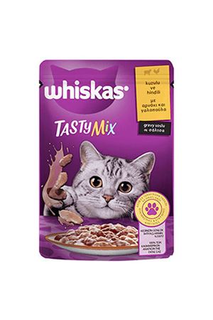 Whiskas Kedi Yaş Maması Tasty Mix Kuzu,Hindili 85G