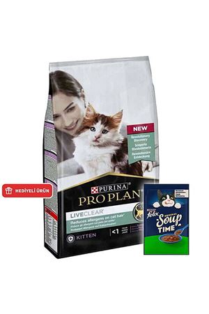 Proplan Yavru Kedi Maması Live Clear Hindili 1.4Kg