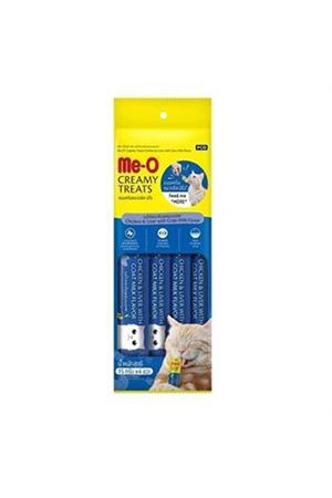 Me-O Kedi Ödülü Treat Tavuk,Ciğer, Keçi Sütü 4*15G