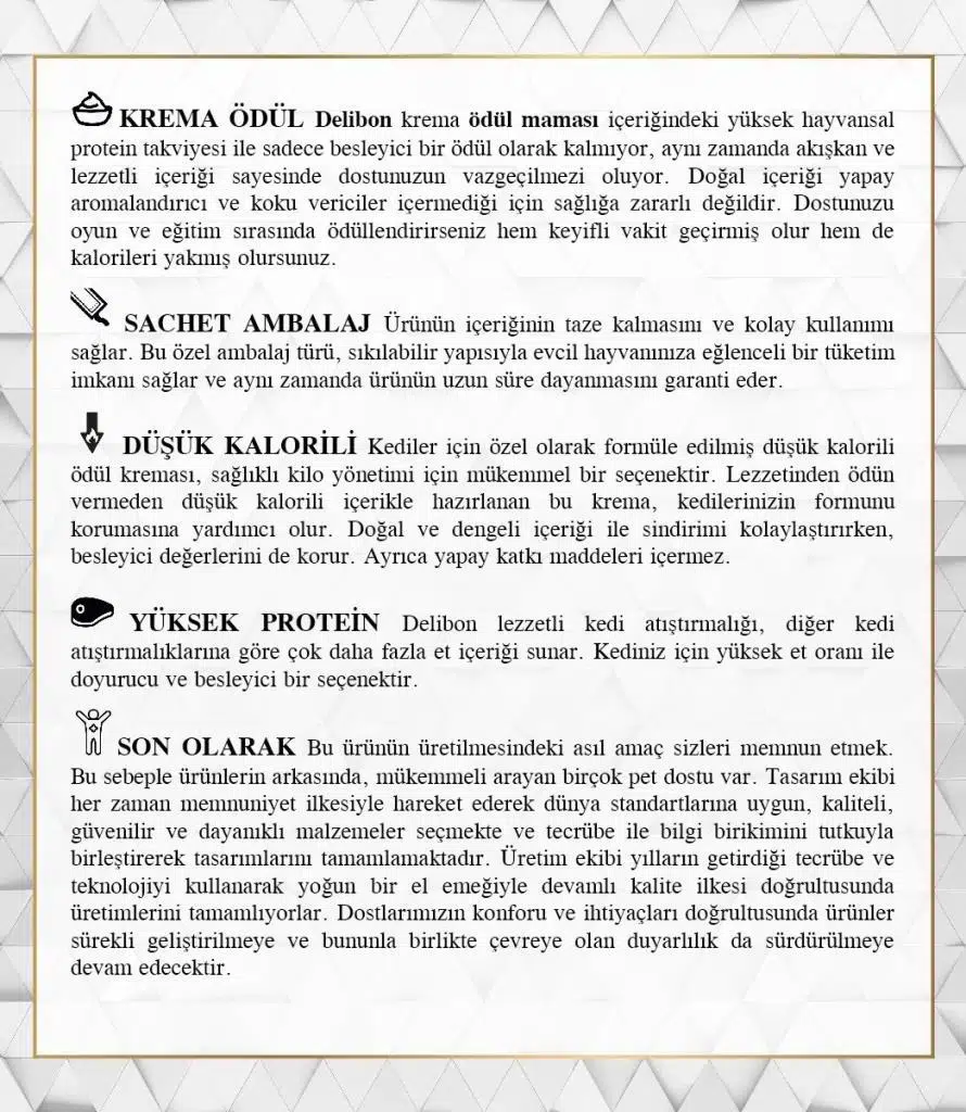 Delibon Creamy Kedi Ödül Maması Somonlu 15 G