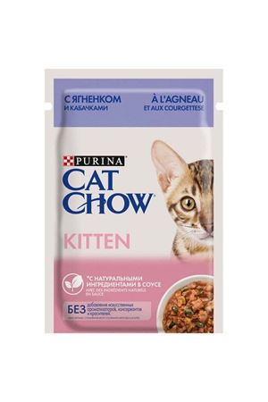 Cat Chow Yavru Kısır Kedi Yaş Maması Kuzulu 85 G