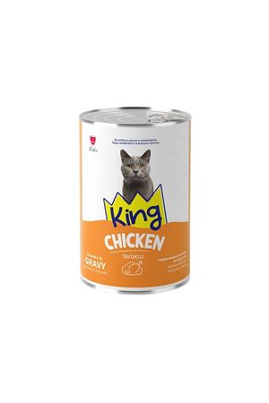 King Kedi Yaş Maması Et Parçacıklı Tavuklu 400 G