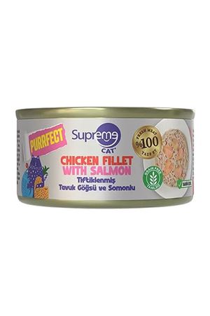 Supreme Kedi Yaş Maması Tiftik. Tavukl, Somon 70 G