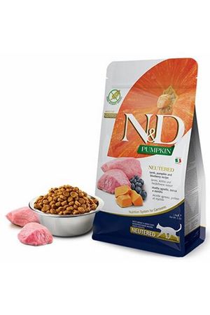 N&D Kısır Kedi Kuzulu,Balkabak, Yaban Mersinli 5Kg