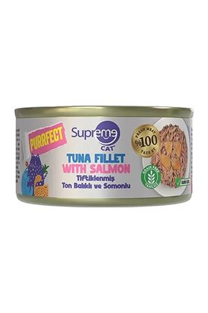 Supreme Kedi Yaş Mama Tiftik. Ton Balık, Somon 70G