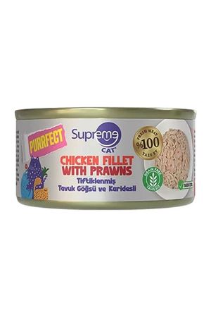 Supreme Kedi Yaş Maması Tiftik. Tavuk,Karides 70 G